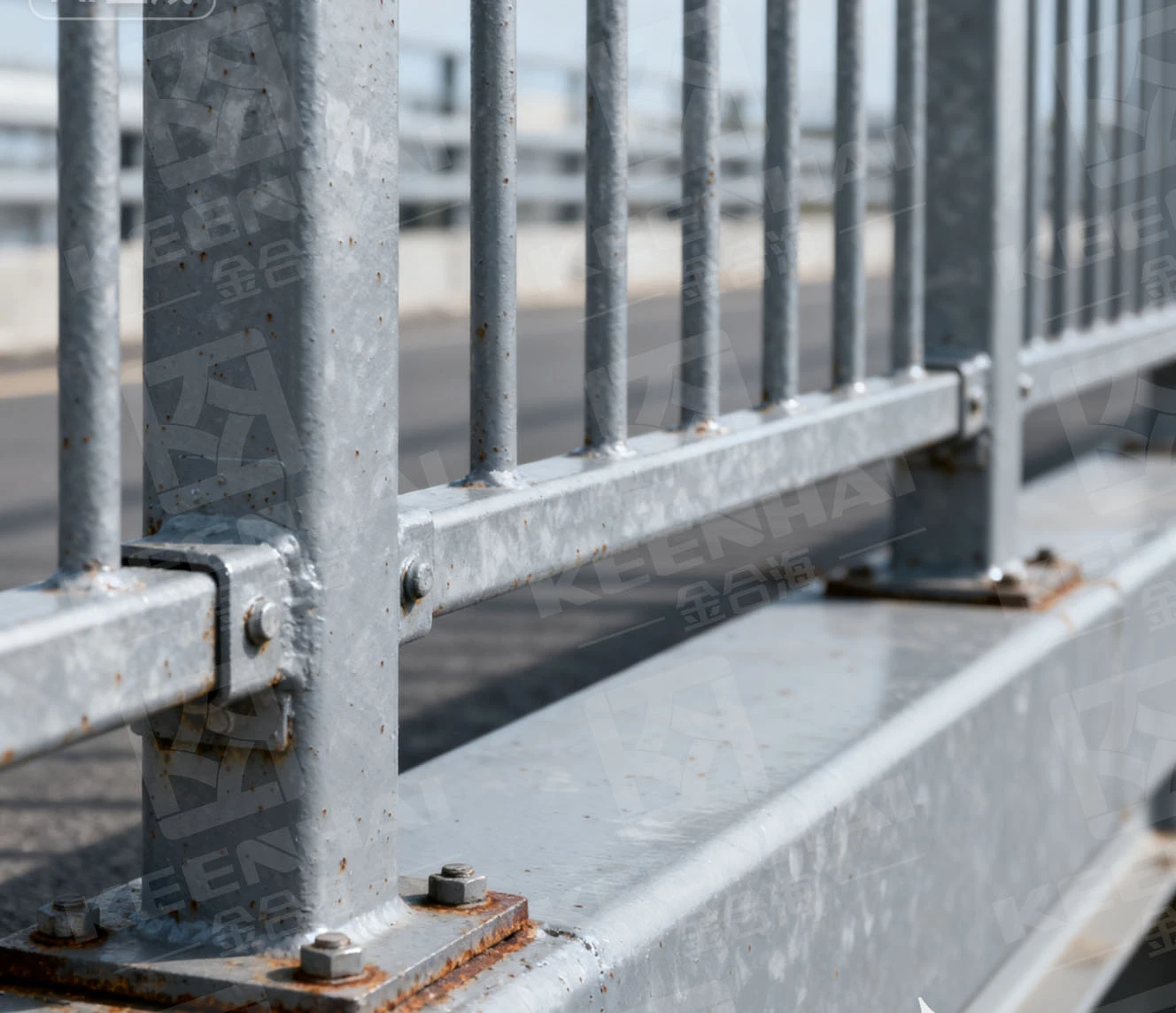 Hot-dip Galvanized Iron Guardrail Hot-dip Galvanized Iron Guardrail